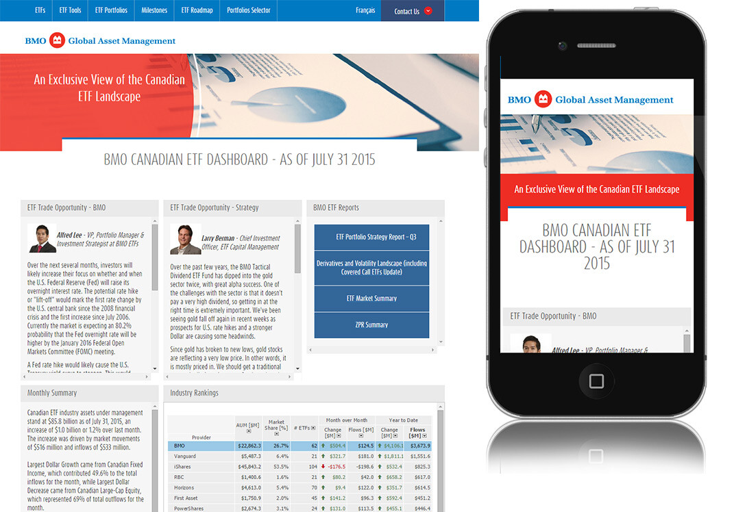 screenshot of Homepage and Mobile View