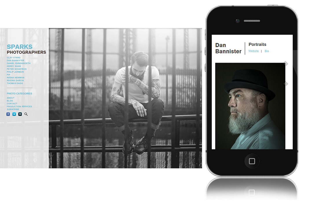 screenshot of Homepage and Mobile View