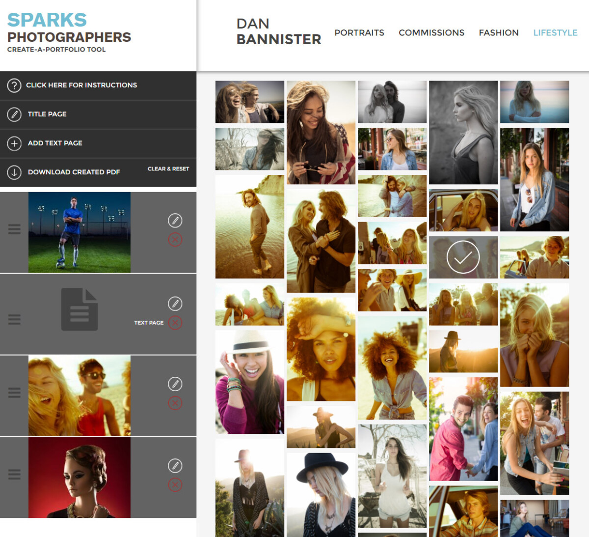 screenshot of PDF Portfolio Generator