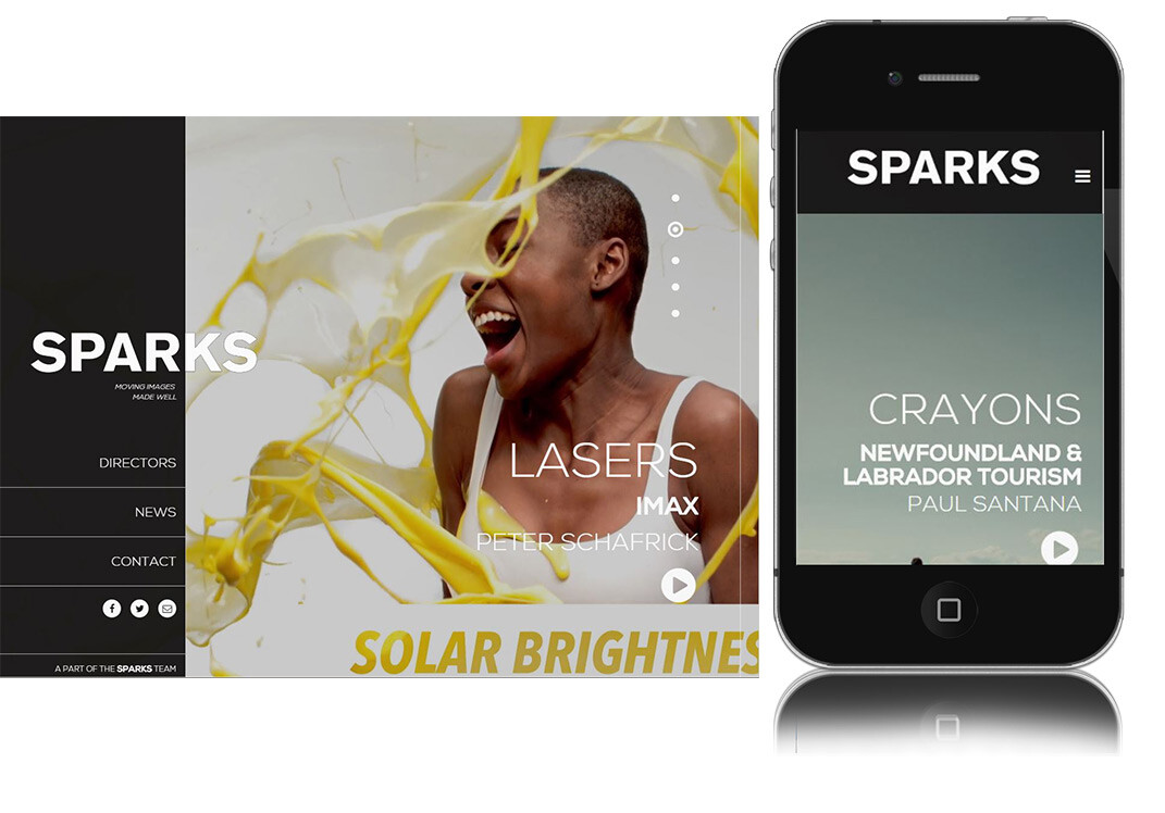 screenshot of Homepage and Mobile View