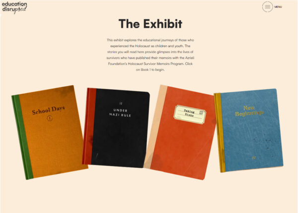 Screenshot of Education Disrupted website