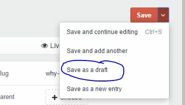 Save Draft